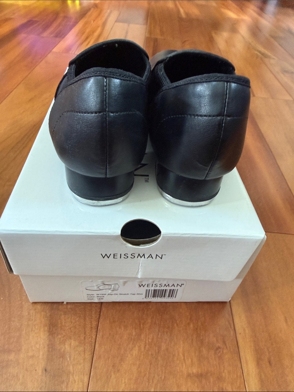 Girl’s Weissman Slip-On Stretch Tap Shoes - Size 7AM